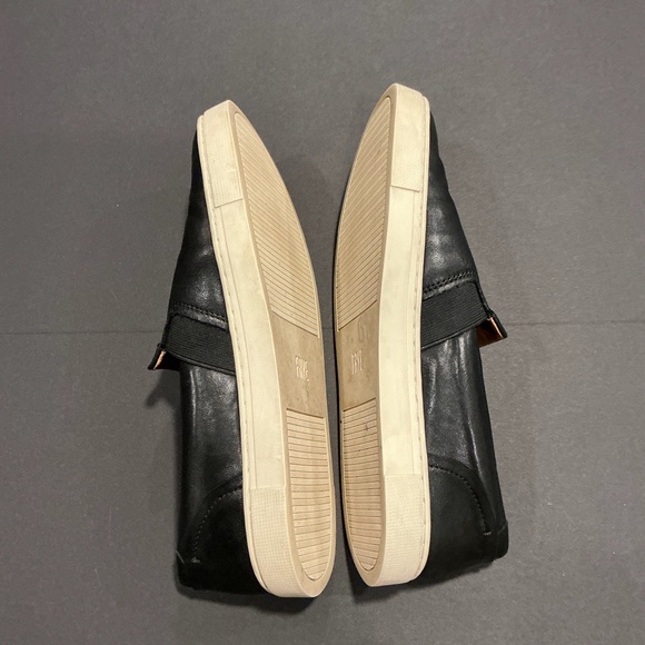 Frye Ivy Black Leather Slip On Sneakers Women’s 7.5 - Picture 9 of 12